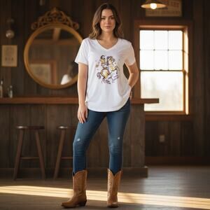 1482 - Ideal T Vintage Cowgirl on Horse  - XL